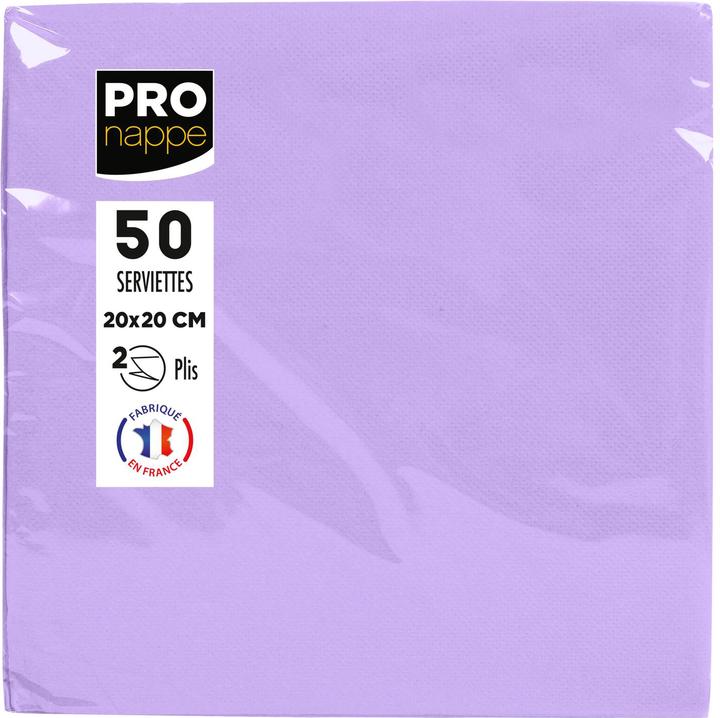 Exacompta Packung mit 50 Cocktail-Servietten, mikrogeprägt, Tissue, 2-lagig - 20x20cm (50 Stk., 20 x 20 cm)