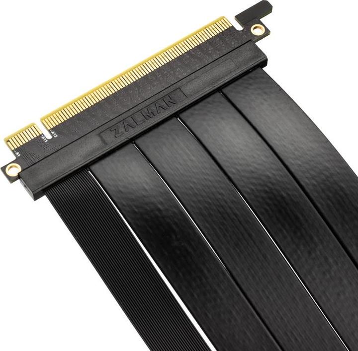 Actual product image Zalman Riser ribbon cable - PCI-E 4.0 x16, 90 degrees (0.22 m)