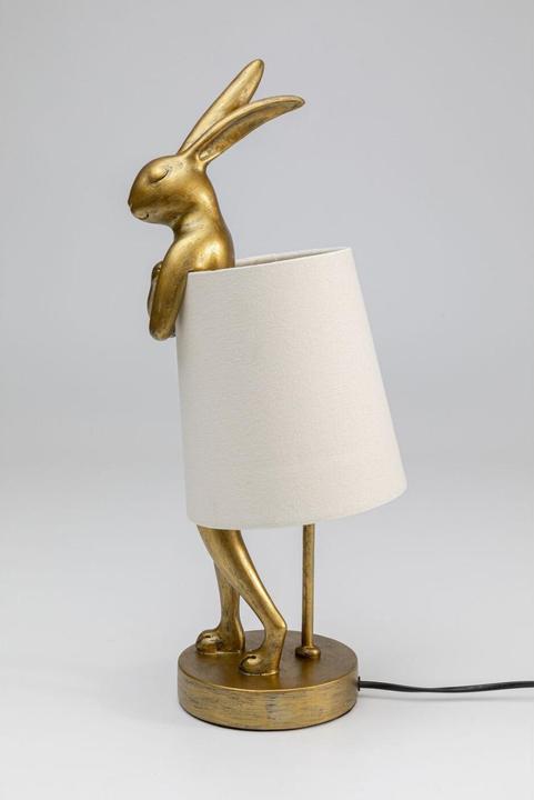 Image du produit Kare Design Lampe de table Animal Rabbit or/blanc 50cm (E14)