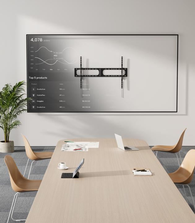 Actual product image Reflecta PLANO Flat 140-12080T (Wall, 125 kg)