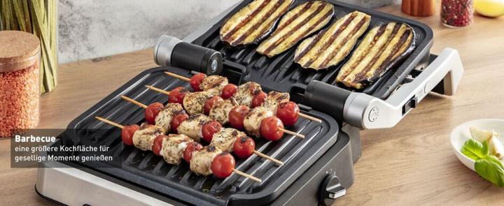 Actual product image Tefal OptiGrill 2-in-1 incl. grill tongs Contact grill (GC773D), stainless steel