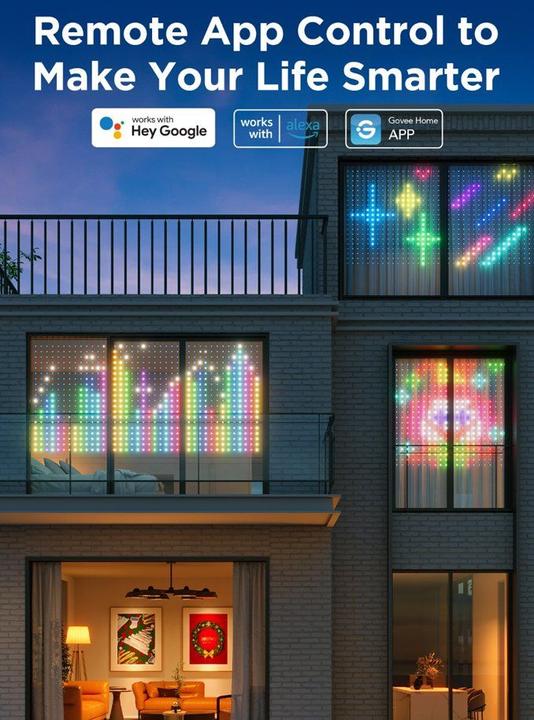 Actual product image Govee Curtain Light (RGBIC, 150 cm, Indoor)