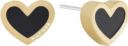 Produktbild Tommy Hilfiger Romantic gold-plated stud earrings Enamel Hearts 2780738
