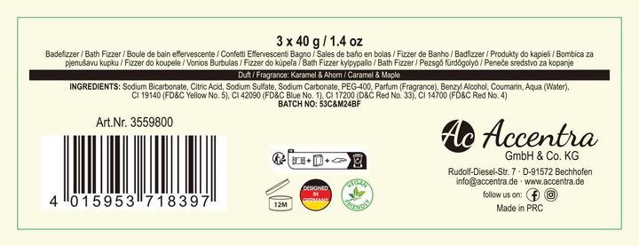 Actual product image Accentra Badebombe (Bath bombs, 120 g)