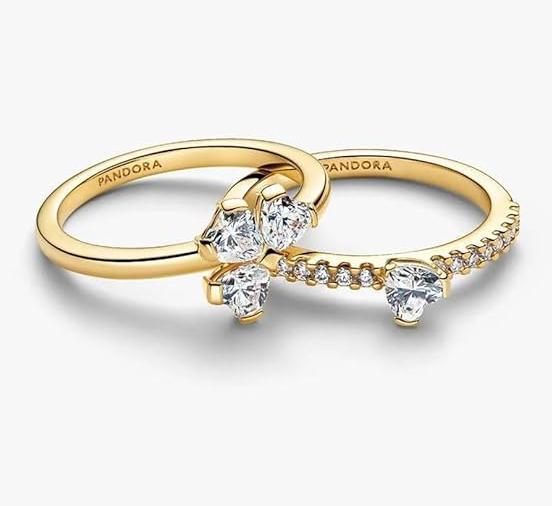 Produktbild Pandora Funkelnder Glücksklee-Teilring (52, 54)