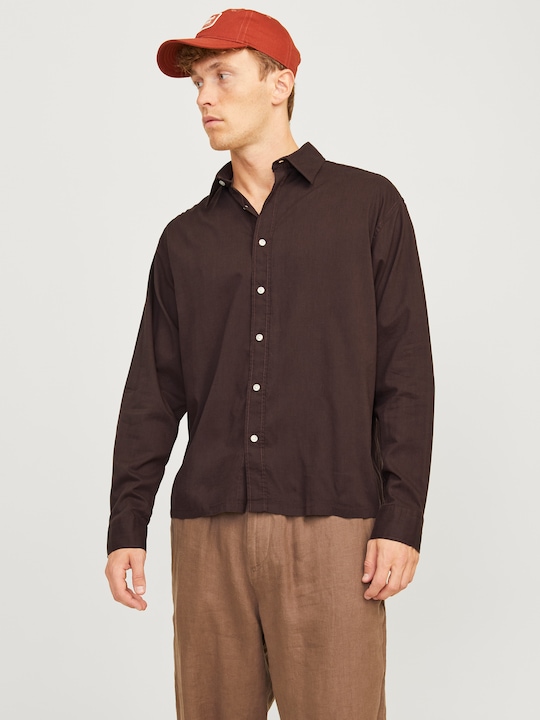 Produktbild Jack & Jones Jorjoshua Cropped Shirt Ls Smu Ln (XS)