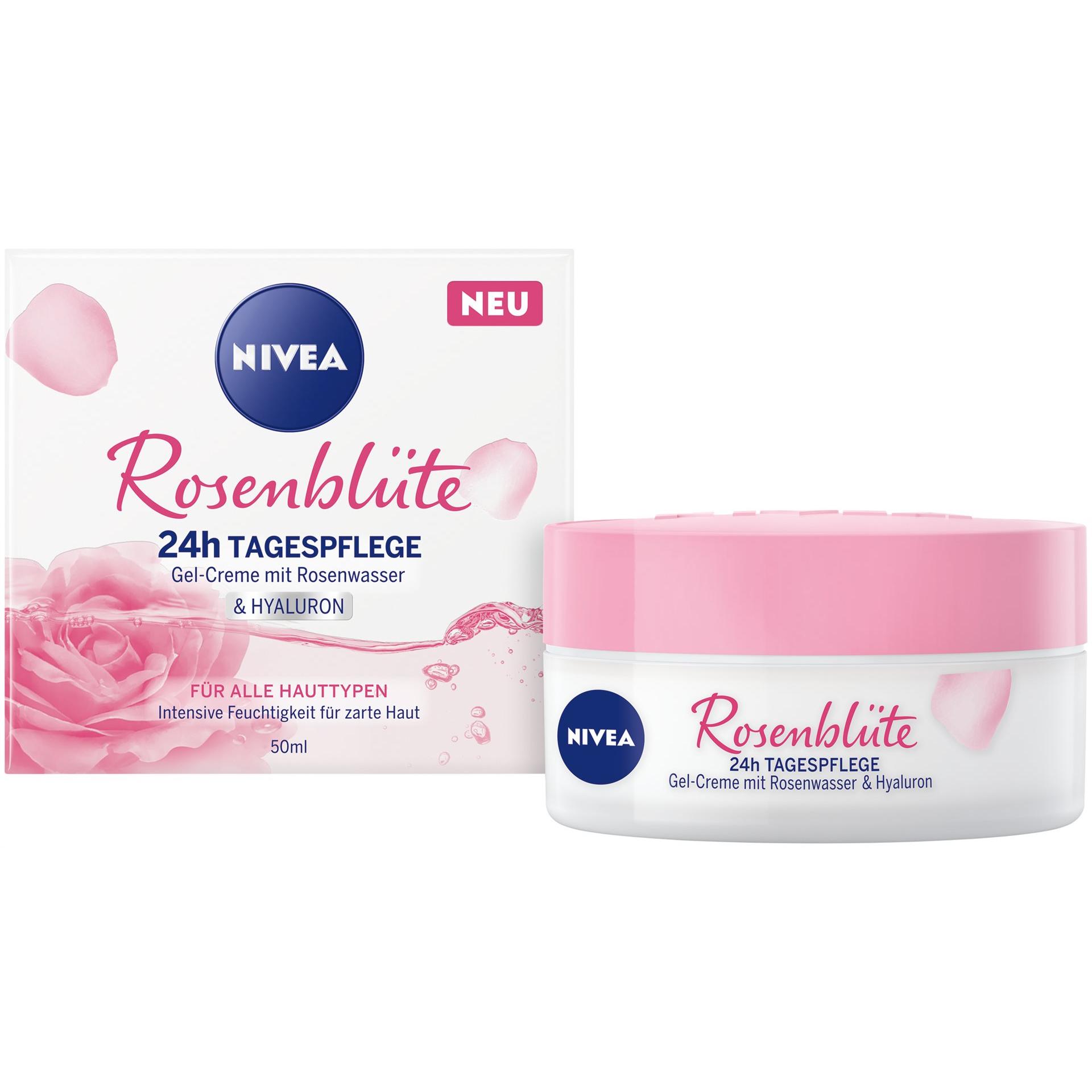 Nivea , Gesichtscreme, Rosenwasser Tagespflege (50 Ml, Tagescreme)