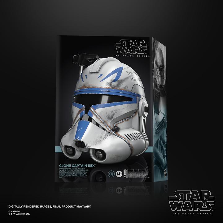 Produktbild Hasbro Star Wars The Black Series elektronischer Klon Captain Rex Premium Helm, Rollenspielartikel zu Star