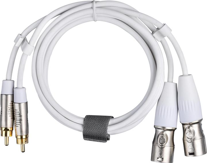 Fuj Tek 2 x RCA to 2 x XLR Audio Cable, 5 m, White (5 m, Cinch Kabel ...