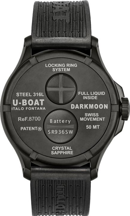 Produktbild U-Boat 8700/B Darkmoon Blue IPB Soleil 44mm 5ATM (Analoguhr, 44 mm)