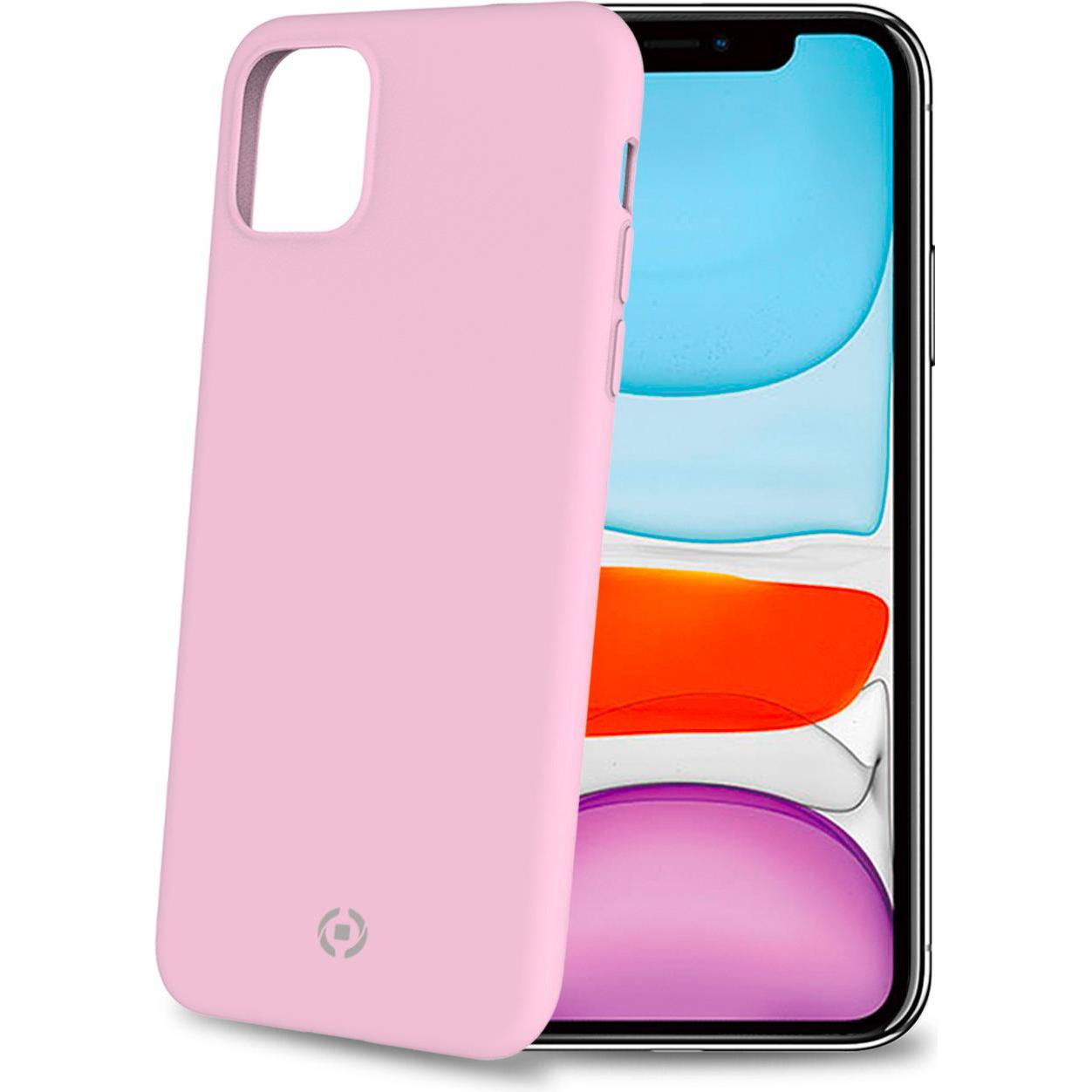 Celly Rosa Sentire (Apple Iphone 11), Cover Smartphone,