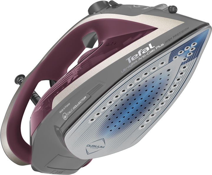Productafbeelding Tefal Ultragliss Anti-Calc Plus FV6840E0 strijkijzer Stoomstrijkijzer 2800 W Paars, Zilver (2800 W, 260 g/min)