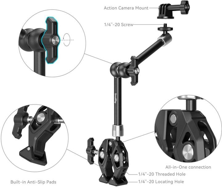 Produktbild SmallRig Krabbenklemme mit Magic Arm (Diverses Video Zubehör)
