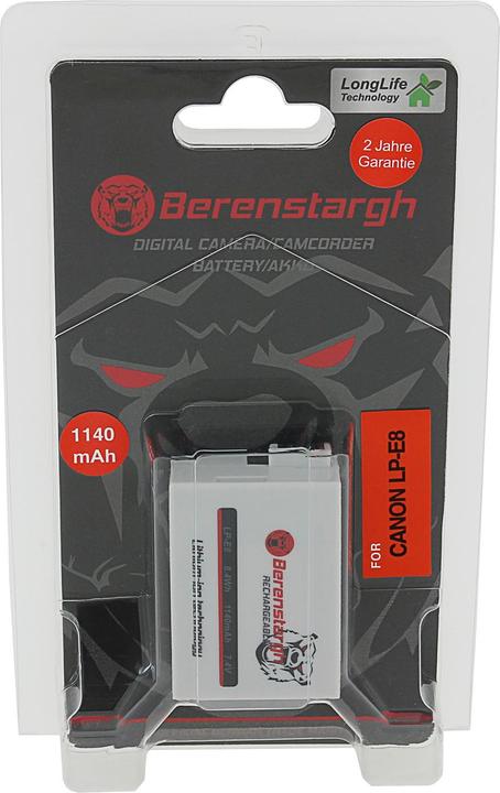 Productafbeelding Berenstargh Akku f. Canon LP-E8+ EOS 550D 600D 650D 700D (Batterij van de camera)
