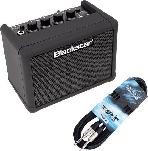 Blackstar Mini-Gitarrenverstärker Fly 3 Charge mit Kabel (Gitarre, 3 W)