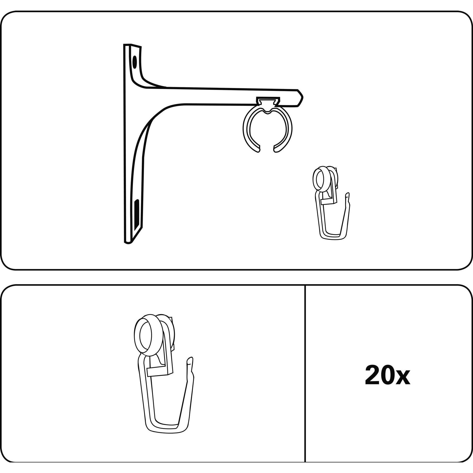 Thumbnail - Gardinia, Vorhang Zubehör, Rollringe Thasos