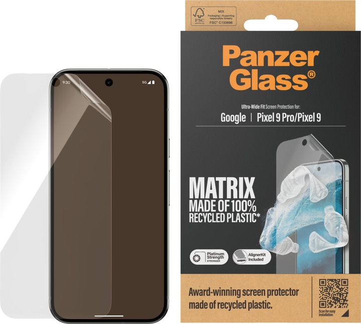 PanzerGlass Ultra-Wide Fit (1 Stück, Google Pixel 9 Pro, Google Pixel 9)