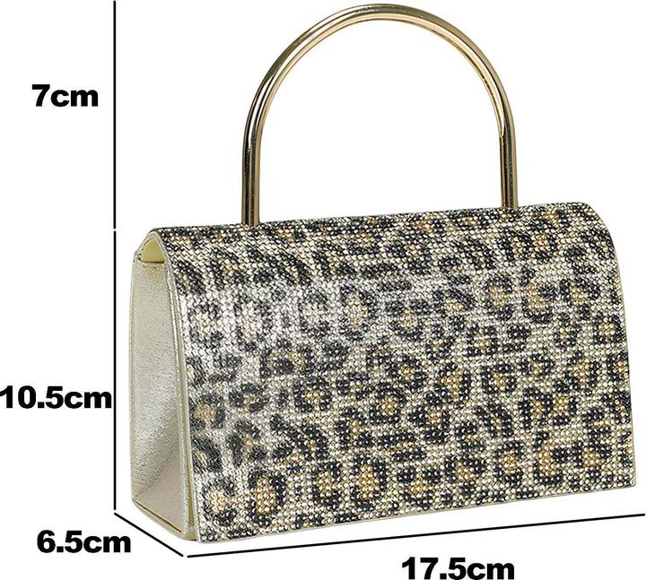 Immagine prodotto Avizar Damen Abendtasche Strassoptik Metallgriff