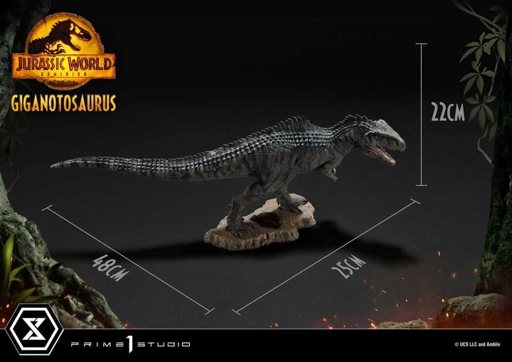 Actual product image Hot Toys JURASSIC WORLD DOMINION - Giganotosaurus - Statuette 48cm