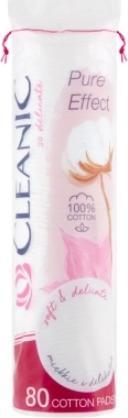 Cleanic Clean pure effect round cotton swabs, 80 pieces
