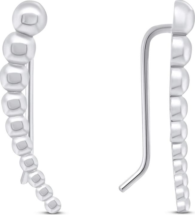 Immagine prodotto Brilio Argento - Orecchini minimalisti longitudinali in argento EA80W