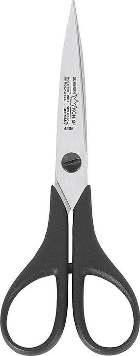 Paul 806 Paper scissors, precision cut, 16 cm long, black (16 cm)