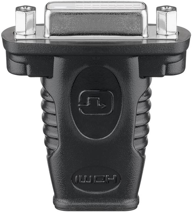 Produktbild Goobay HDMI™ / DVI-I Adapter, HDMI Standard-Buchse (Typ A), Schwarz (HDMI, 2 cm)