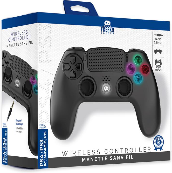 Actual product image Freaks and Geeks Wireless Controller Black V2 (PS4, PS3, PC)
