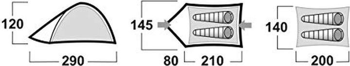 Image du produit Husky Bizam 2 Plus (Tente igloo, 3.60 kg, 2 personnes)