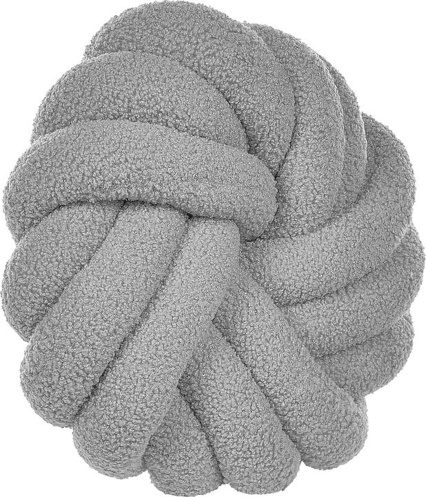 Produktbild Beliani 2er-Set Boucle Knoten Kissen Grau 31 x 31 cm AKOLA (31 x 31 cm)