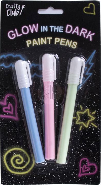 Actual product image Crafty Club Glow-in-the-dark coloured pencils, 3 pcs. (Multicoloured, 3 x)