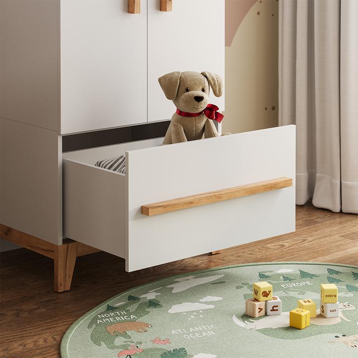 Produktbild VitaliSpa Kinderkleiderschrank Malia, Weiss/Artisan, 70 x 186.8 cm (53.40 cm)