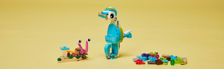 Produktbild LEGO Delfin und Schildkröte (31128, LEGO Creator 3-in-1)