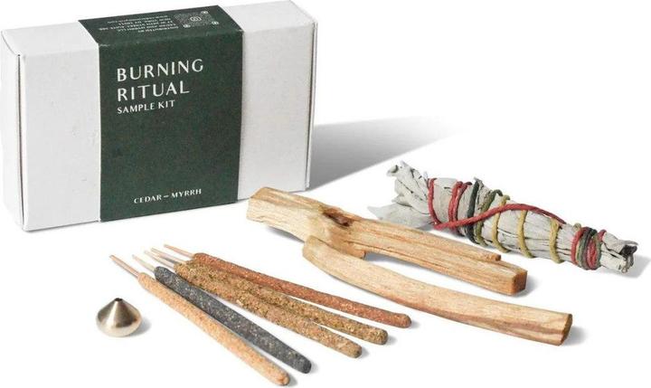 Cedar and Myrrh Räucher Set Burning Ritual Kit