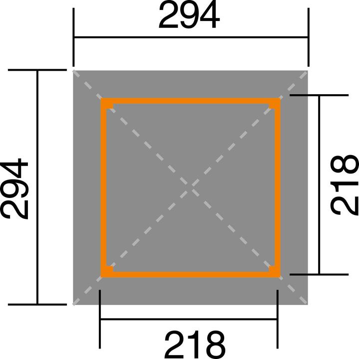 Produktbild Weka Holzbau Pavillon (294 cm, 294 cm)