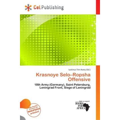 Krasnoye Selo Ropsha Offensive, Fachbücher