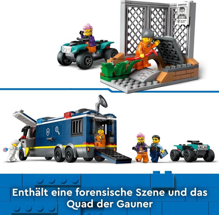 Immagine prodotto LEGO 60418 Camion della polizia con laboratorio (60418, LEGO City)