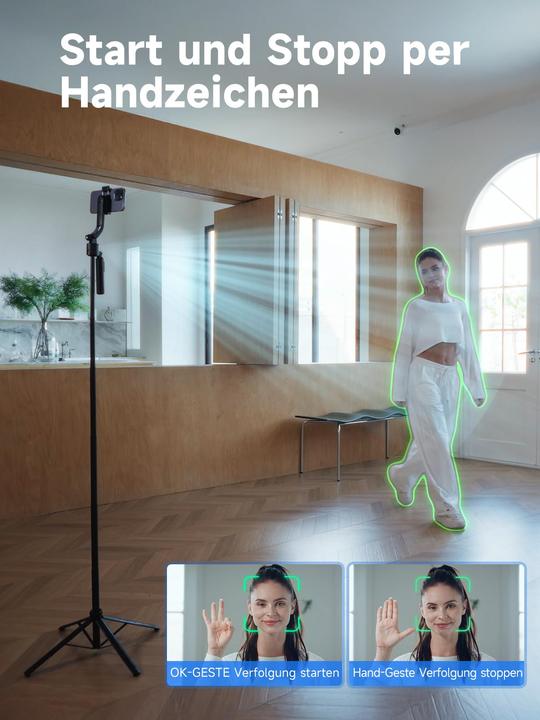 Actual product image Rollei Quadpod I mit AI Tracking I Easy Creator (Metal, Plastic)
