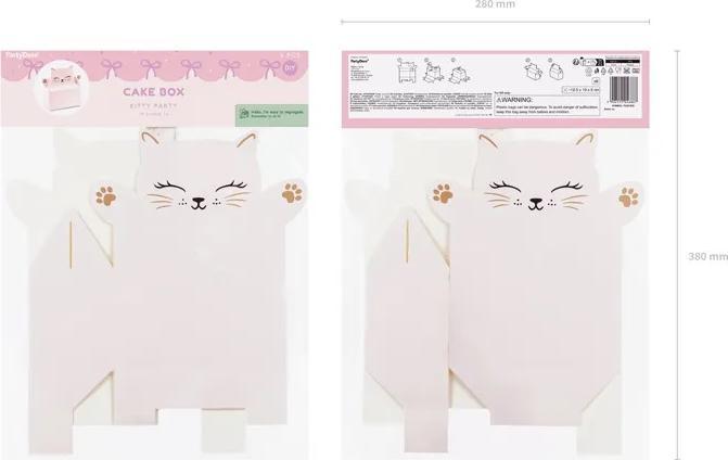 Actual product image Unique Decorative cake boxes kitten 6 pcs