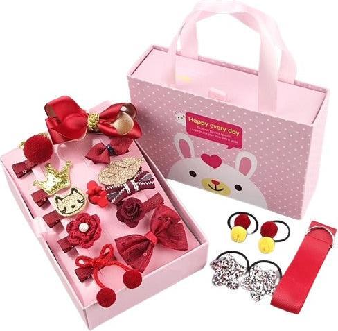 Activity Board 18 Stück Haarspangen-Set Kleinkind Mädchen, Haarschmuck Mädchen, Haarspangen mit Geschenkbox (18 Stk.)