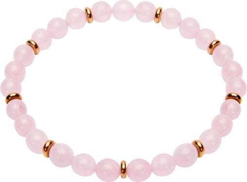 Produktbild HCA Armband - "Joyful Spirit" - Rosenquarz (18 cm, Edelsteine kombiniert mit Elementen aus Edelstahl)