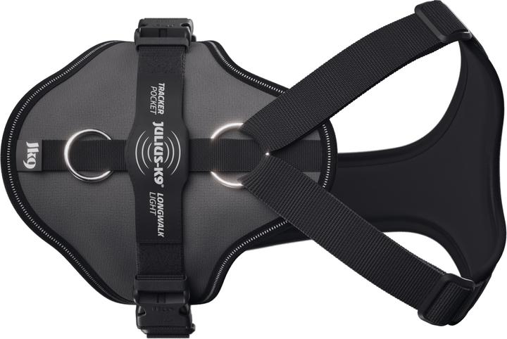Actual product image Julius-K9 K9 Longwalk light sele w/trackerpocket,anthracite,2XL (XXL, Dog, General, Walks)