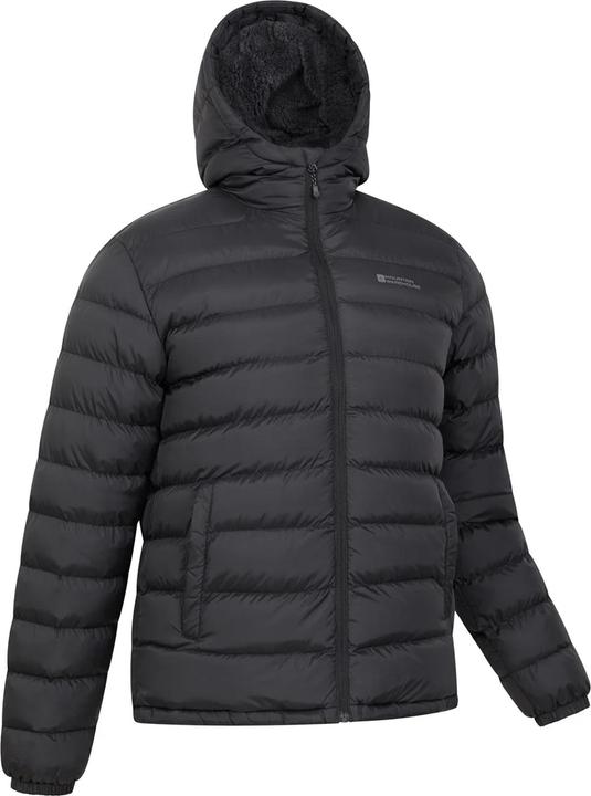 Immagine prodotto Mountain Warehouse Giacca imbottita Seasons Uomo foderata in pelliccia sintetica (XS)