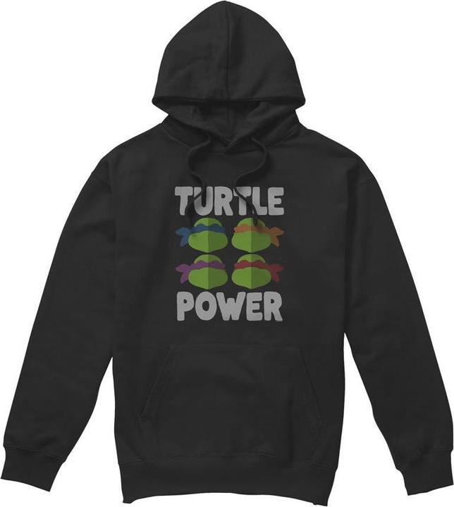Immagine prodotto Teenage Mutant NT Turtle Power Felpa con Cappuccio Facce Uomo (L)