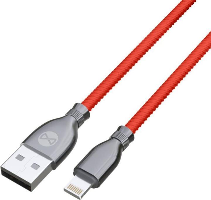 Actual product image Forever Tornado cable USB - Lightning 1,0 m 3A red (1 m, 12.50 W)