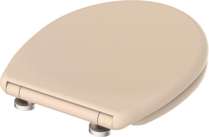Actual product image Schütte WC seat Duroplast WC seat BEIGE Soft-close mechanism Quick release 82305 Beige