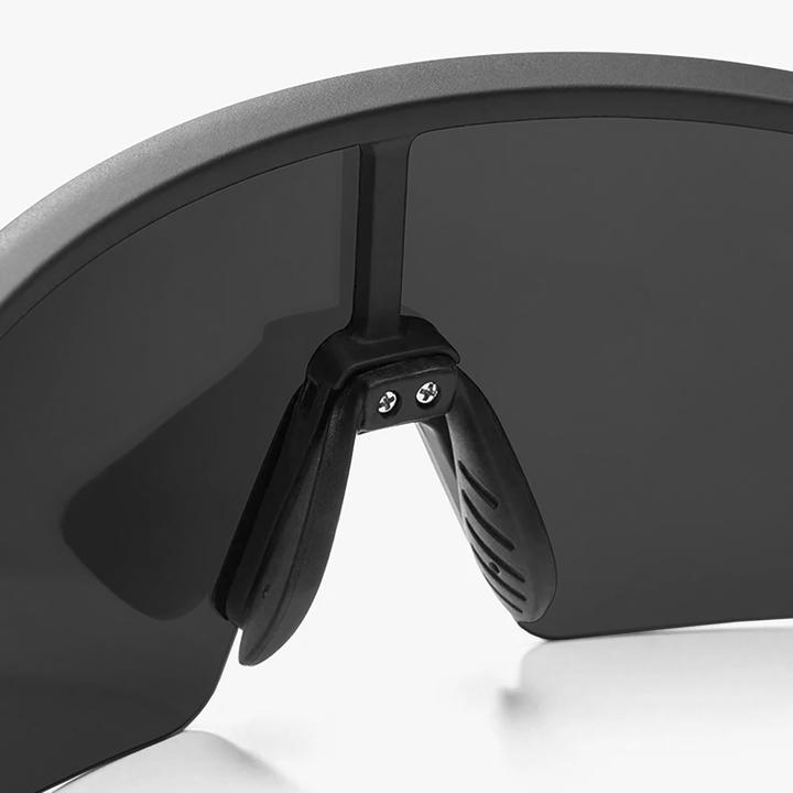 Actual product image Rockbros Polarised Cycling Glasses with UV Protection and Corrective Insert 14120008006 Gray Lenses (Black, Black)