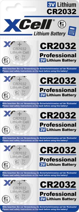 Produktbild Hückmann Knopfzelle Lithium 3V (5 Stk., CR2032, 220 mAh)