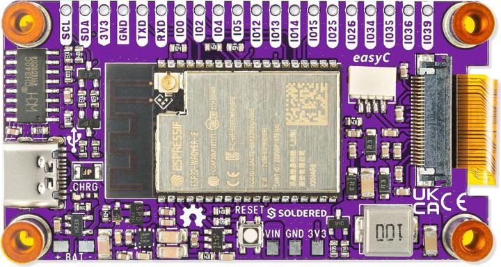 Image du produit Soldered Inkplate 2, 2,13 dreifarbiges E-Paper Display, ESP32, WLAN + Bluetooth, Akku, Arduino kompa