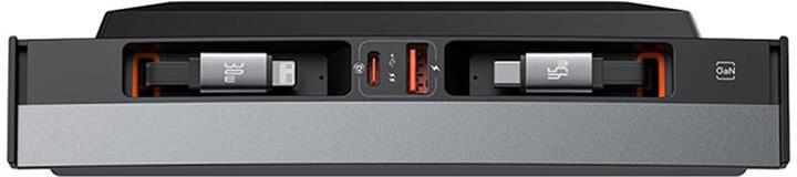 Immagine prodotto Baseus Hub T-Space con cavi da USB-C a lightning per auto Tesla (nero) (USB-C, 4 porte)